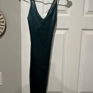 Emerald green maxi dress